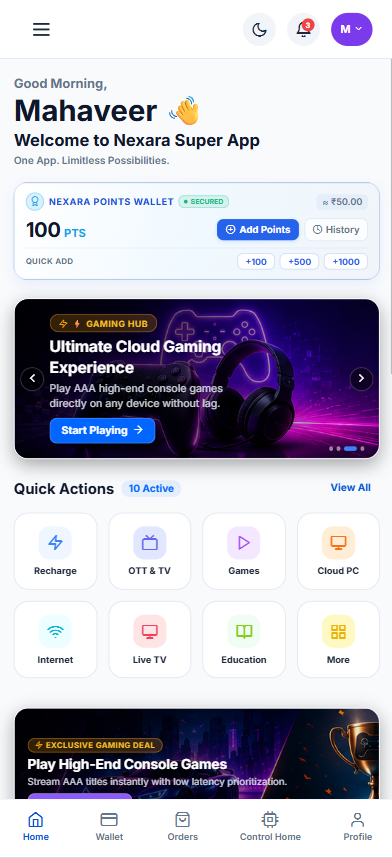 Super App Dashboard